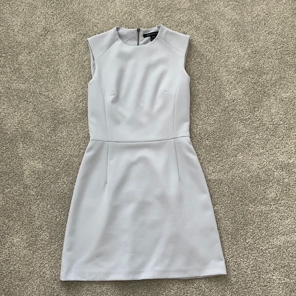 French Connection Dresses & Skirts - French Connection Whisper High Neck Dress Lt Blue